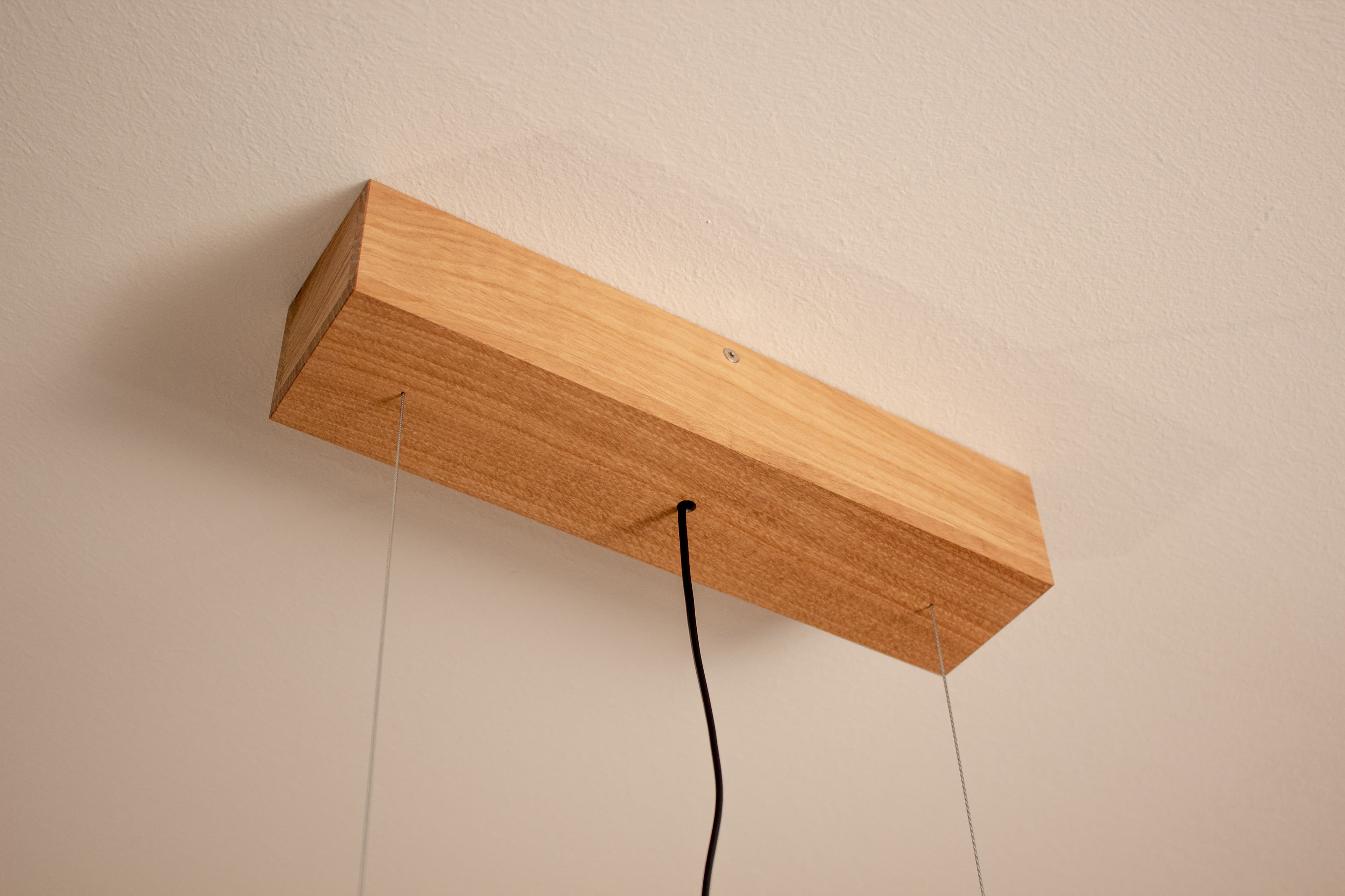 Holzlicht Hängeleuchte Eiche massiv