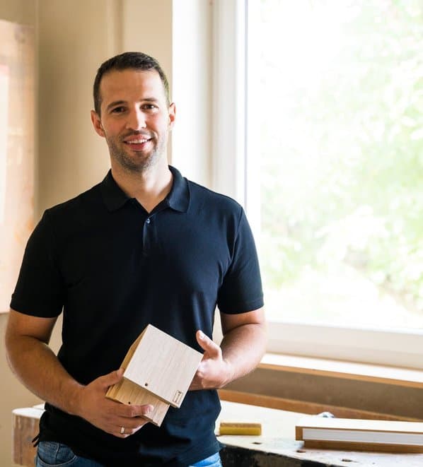 Christian Habenstein in der Werkstatt