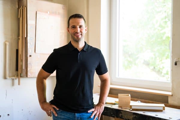 Christian Habenstein in der Werkstatt