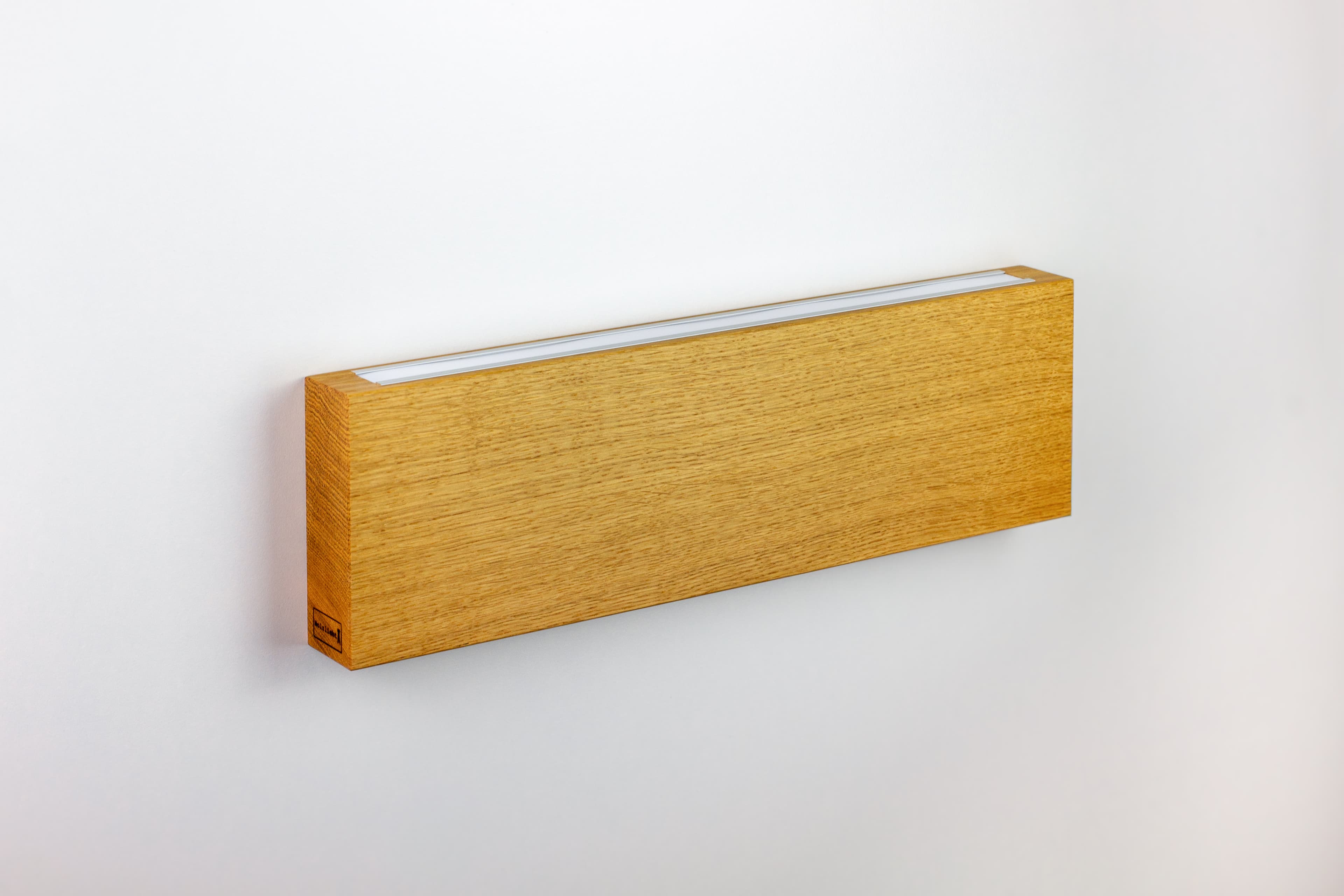 Holzlicht Wandleuchte Rechteck Flache Wandlampe aus Holz
